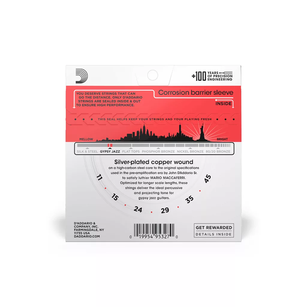 D'Addario 11-45 Medium Ball End Acoustic Guitar Strings - Image 4