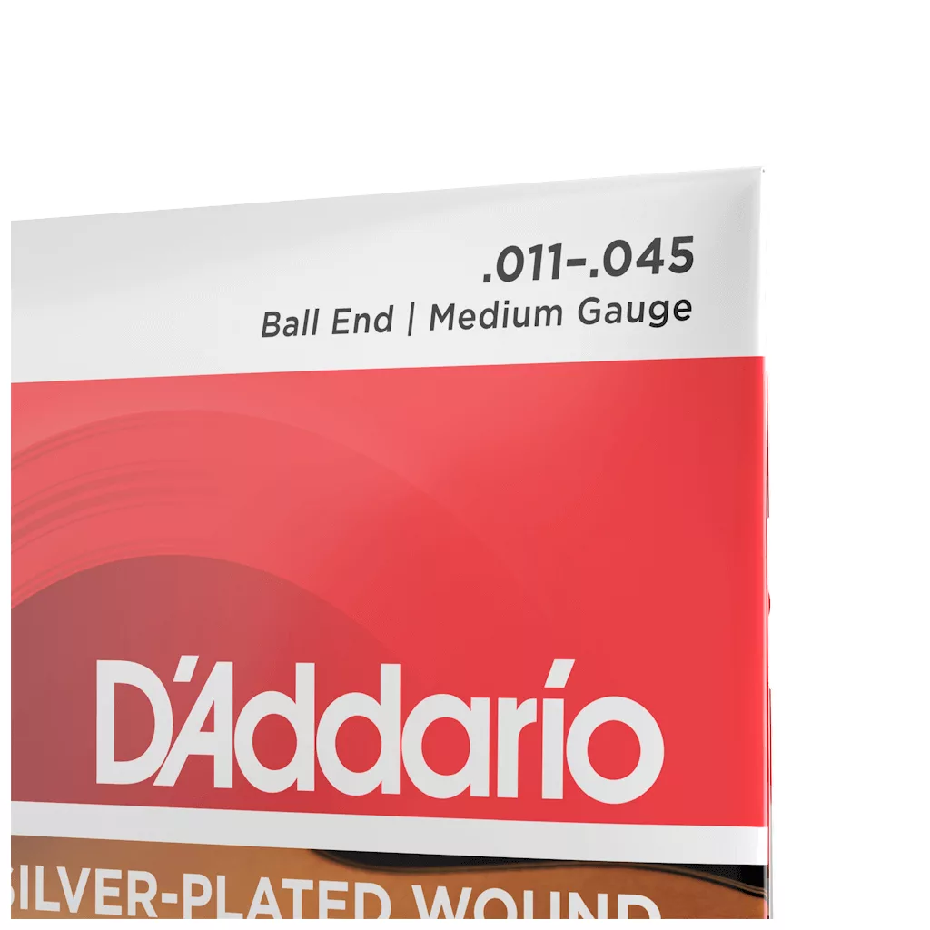 D'Addario 11-45 Medium Ball End Acoustic Guitar Strings - Image 3