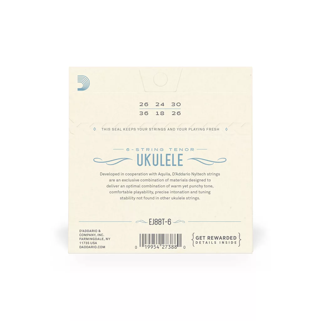 D'Addario Tenor, 6-String Ukulele String Set - Image 3