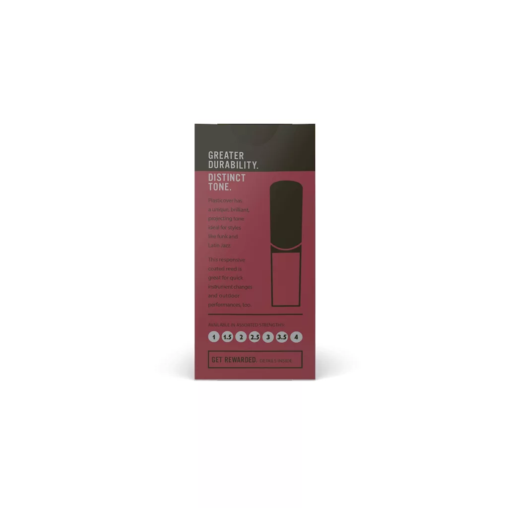 D'Addario Plasticover By D'Addario Alto Saxophone Reeds Strength 2.5, Each - Image 2