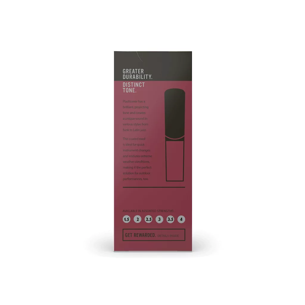 D'Addario Plasticover By D'Addario Tenor Saxophone Reeds Strength 2.0, Each - Image 3