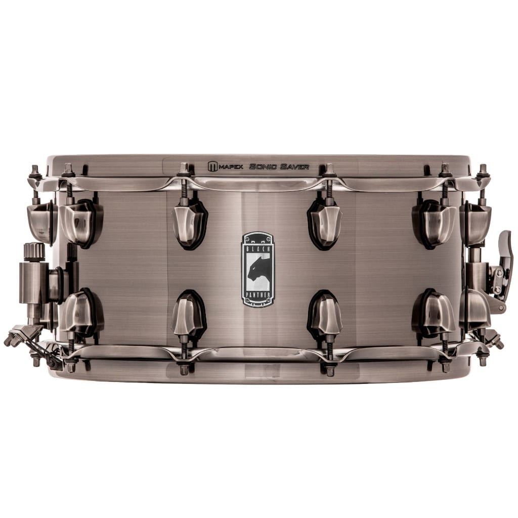 Mapex Black Panther Machete - 14x6.5" Black Brushed Steel Snare Drum