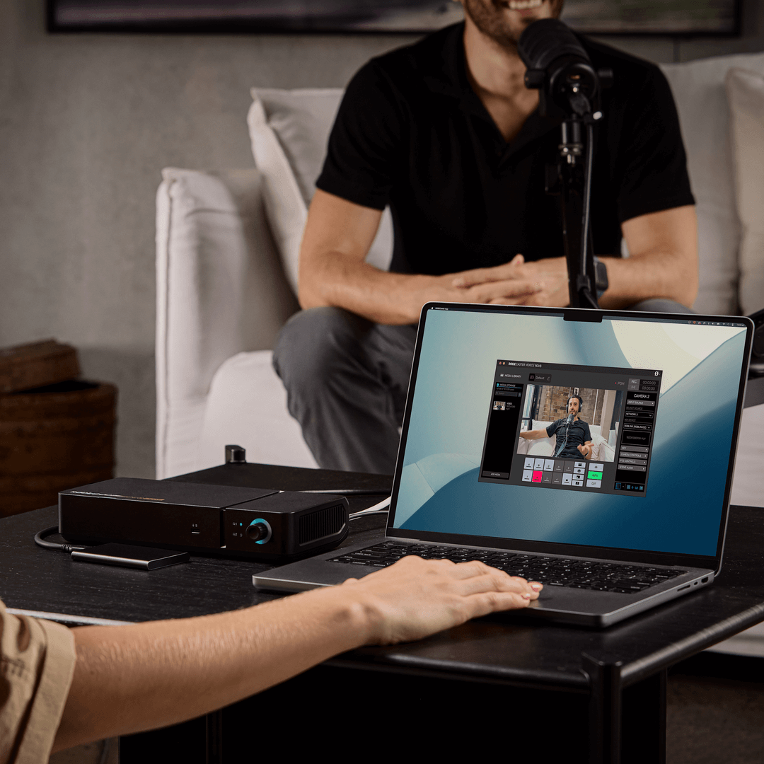 Real-time video switching on the RØDECaster Video Core
