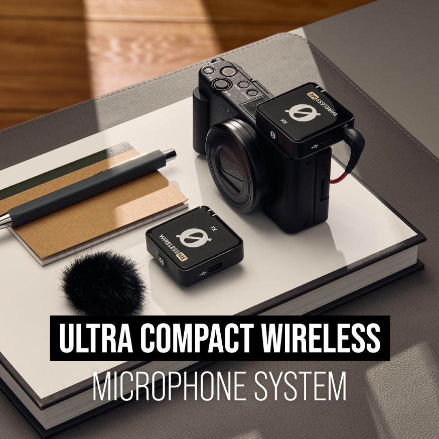 Two people recording with Wireless ME